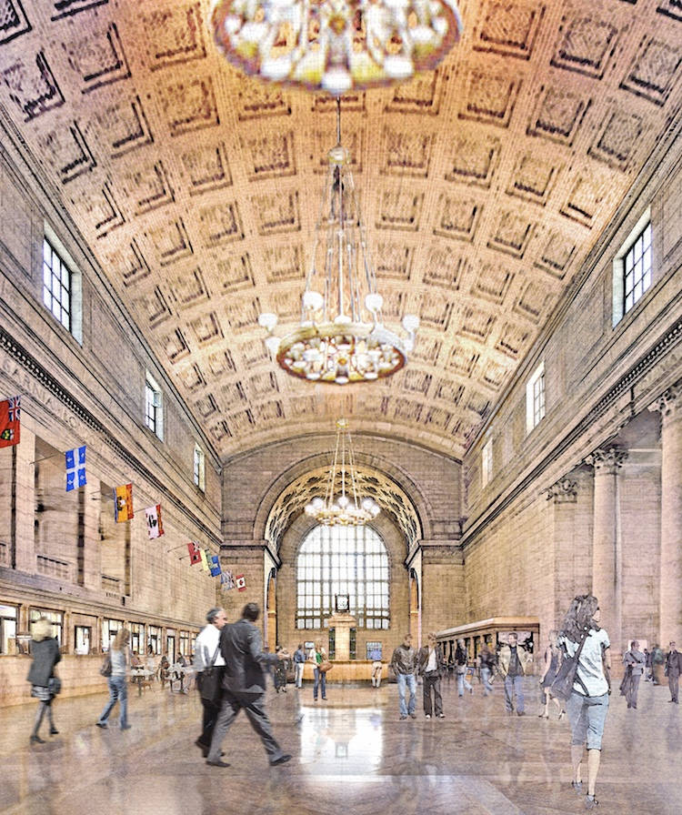 Bright Union Station Interiors Wallpaper