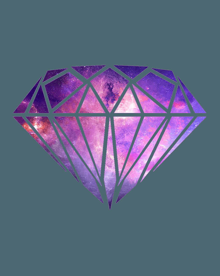 Brightly Shining, Galaxy Diamond Sparkles In The Night Sky Wallpaper