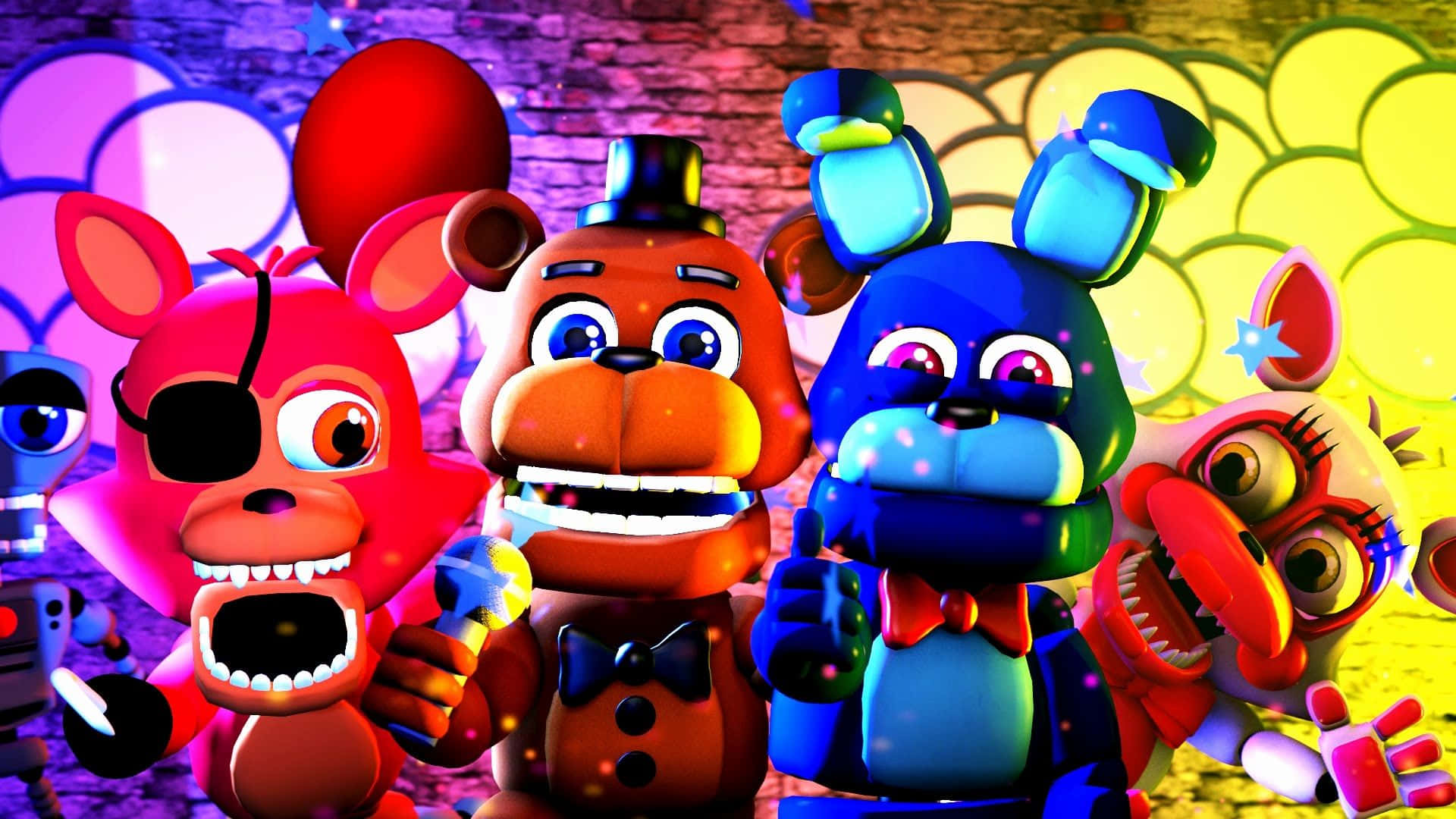 Bring The Fun Into Five Night's At Freddy's With These Cute Fnaf Characters! Wallpaper
