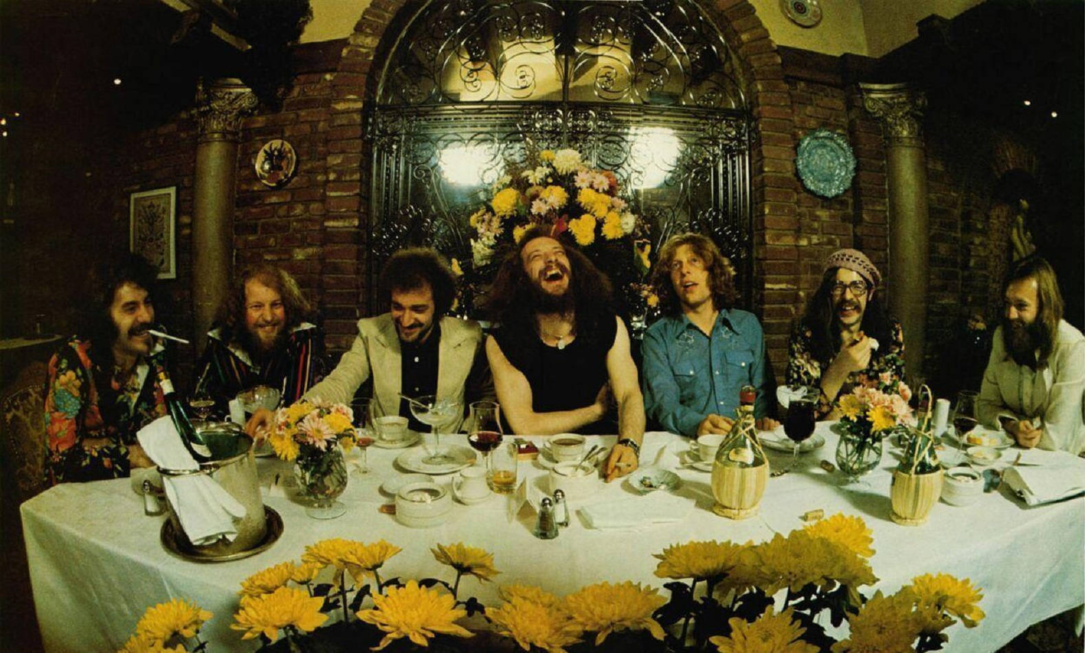 British Progressive Rock Band Jethro Tull Vintage Fisheye View Shot Wallpaper