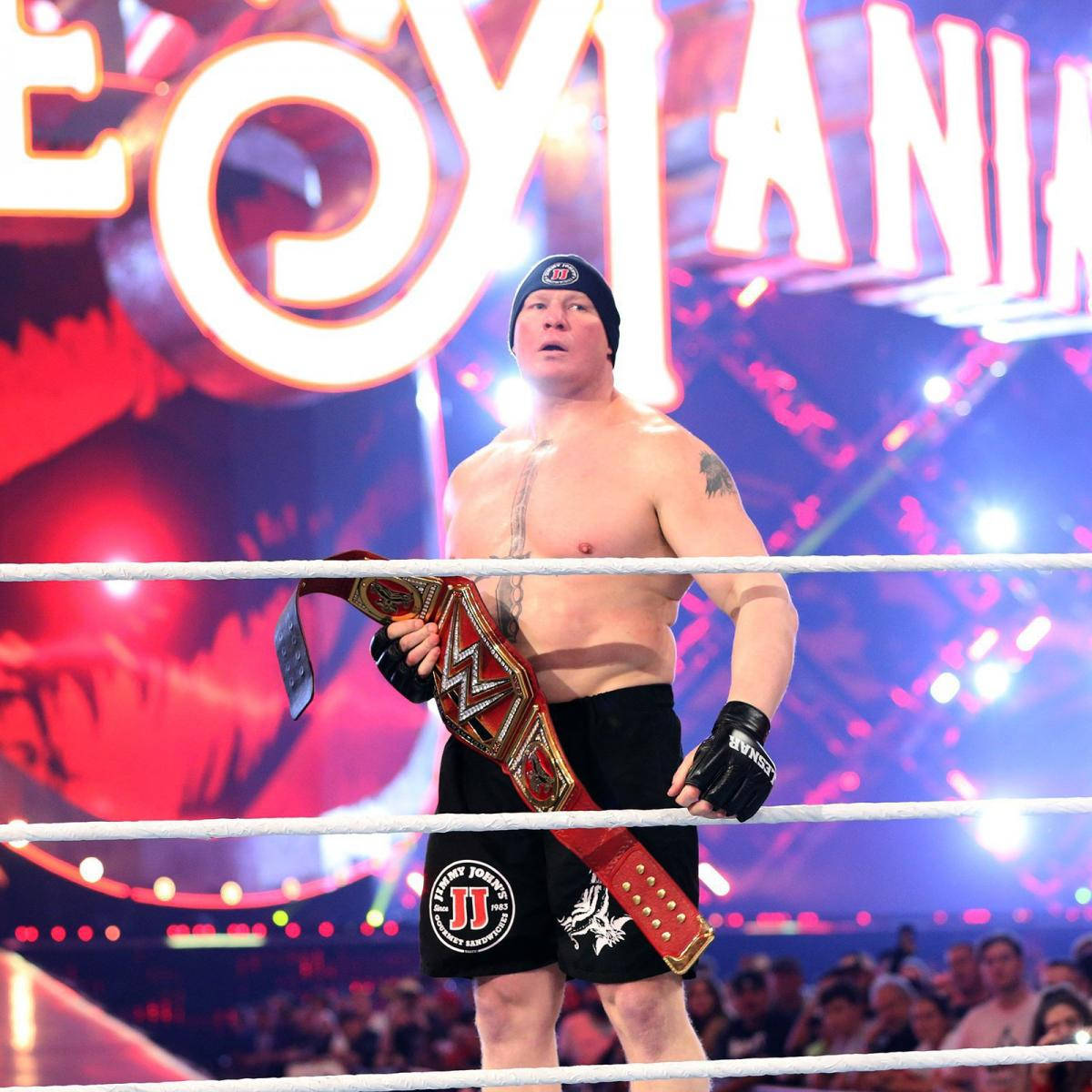 Brock Lesnar In Wrestlemania Wallpaper