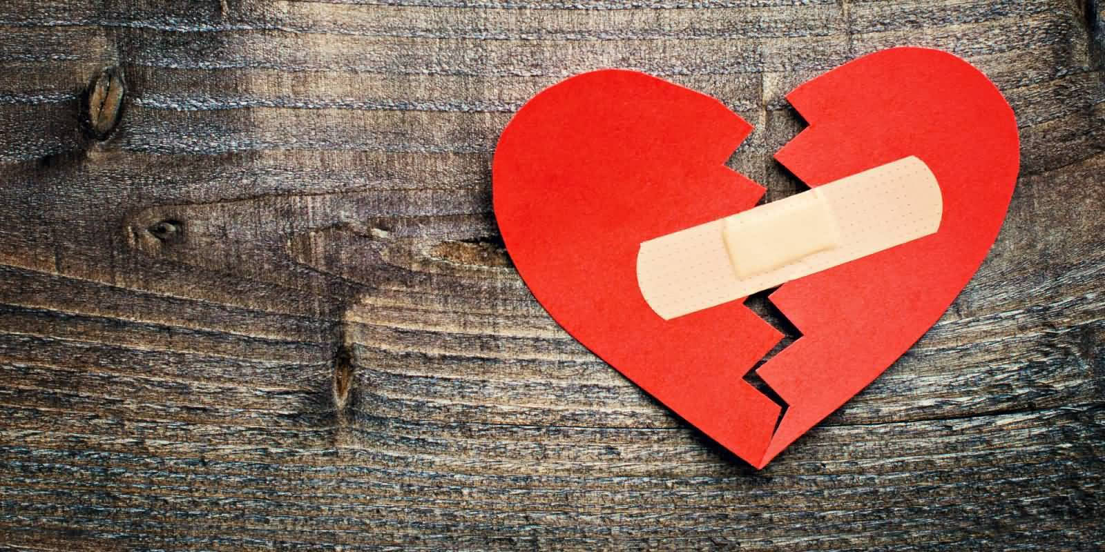 Broken Heart In Paper Wallpaper