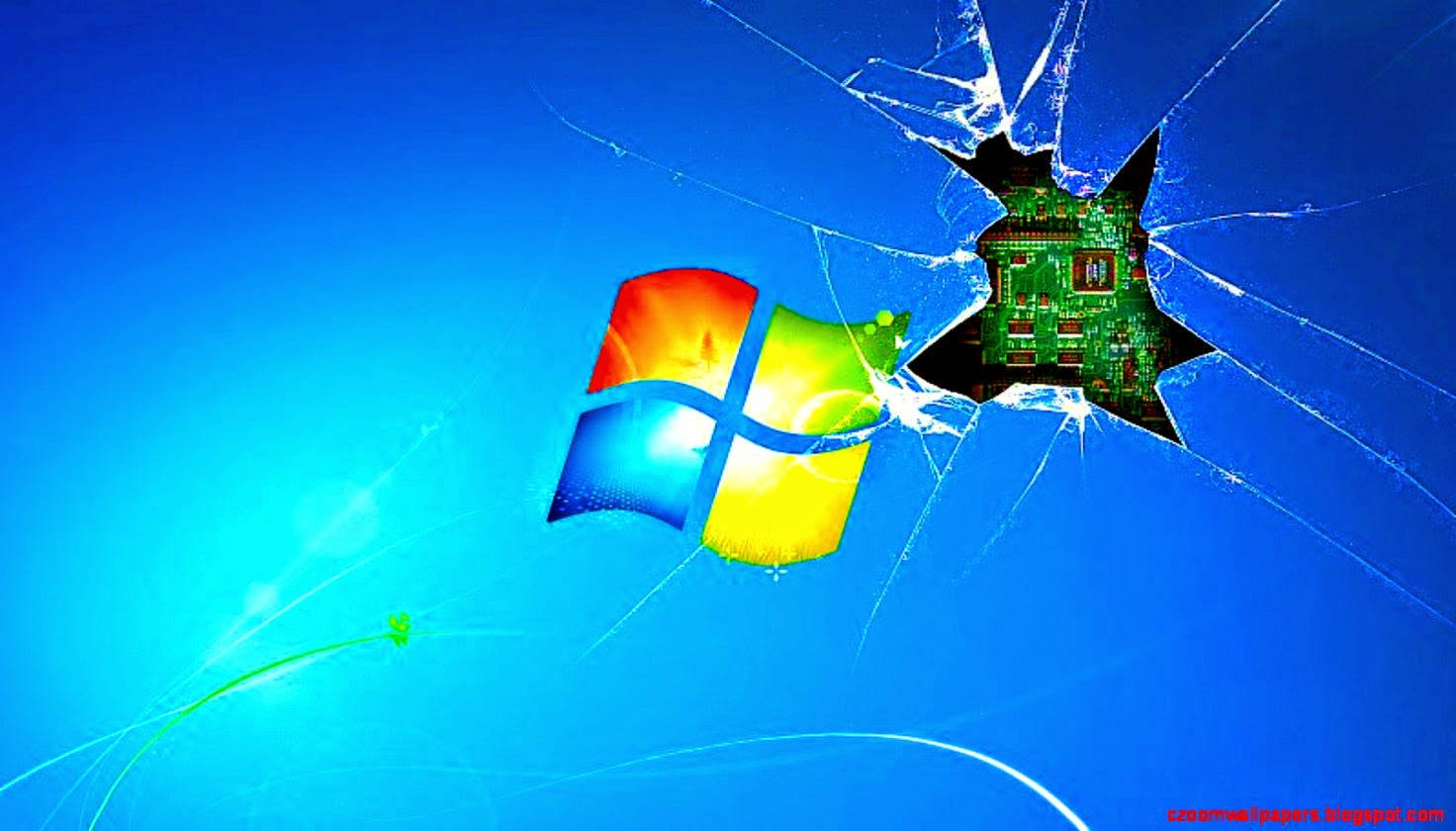 Broken Windows 7 Screen Wallpaper