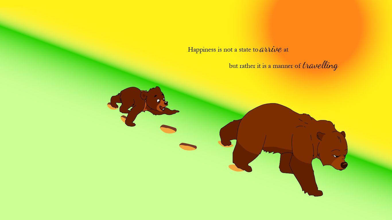 Brother Bear Kenai And Koda Quote Wallpaper