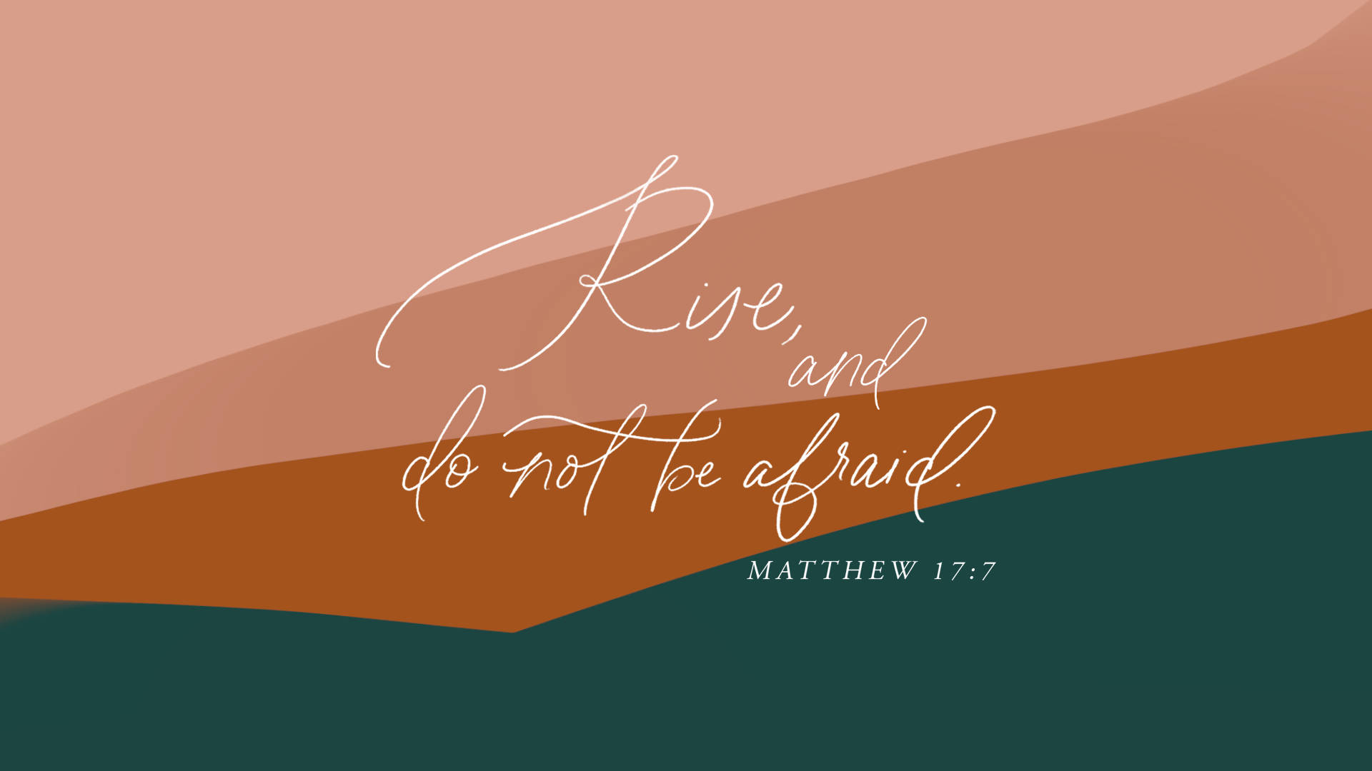 Brown Aesthetic Bible Verse Laptop Wallpaper