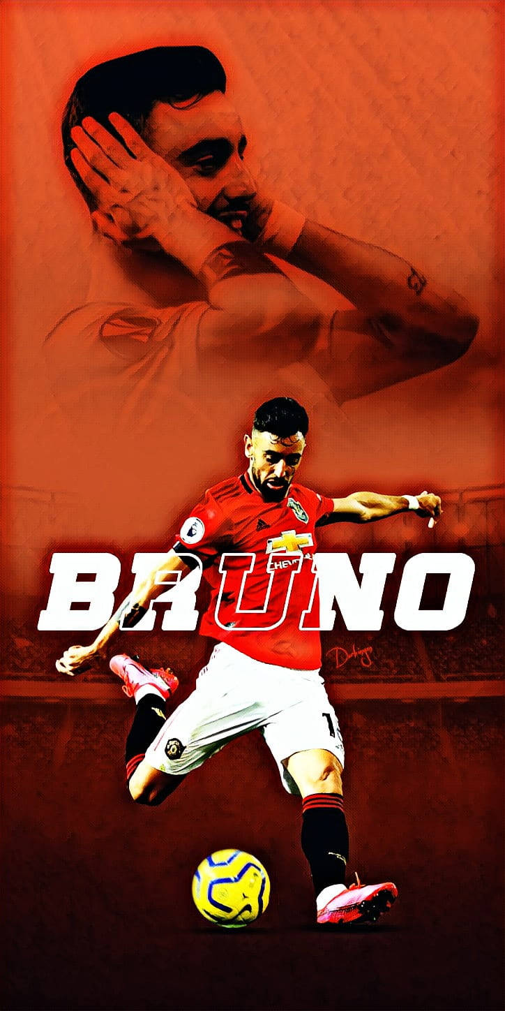 Bruno Fernandes Cool Graphic Wallpaper