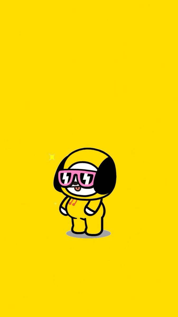 Bt21 Chimmy With Headphone Wallpaper