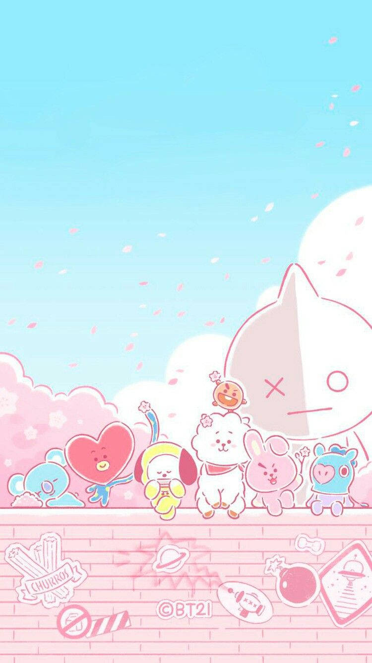 Bt21 Soft Aesthetic Wallpaper