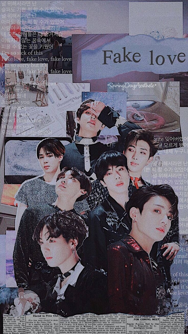 Bts Aesthetic Fake Love Wallpaper