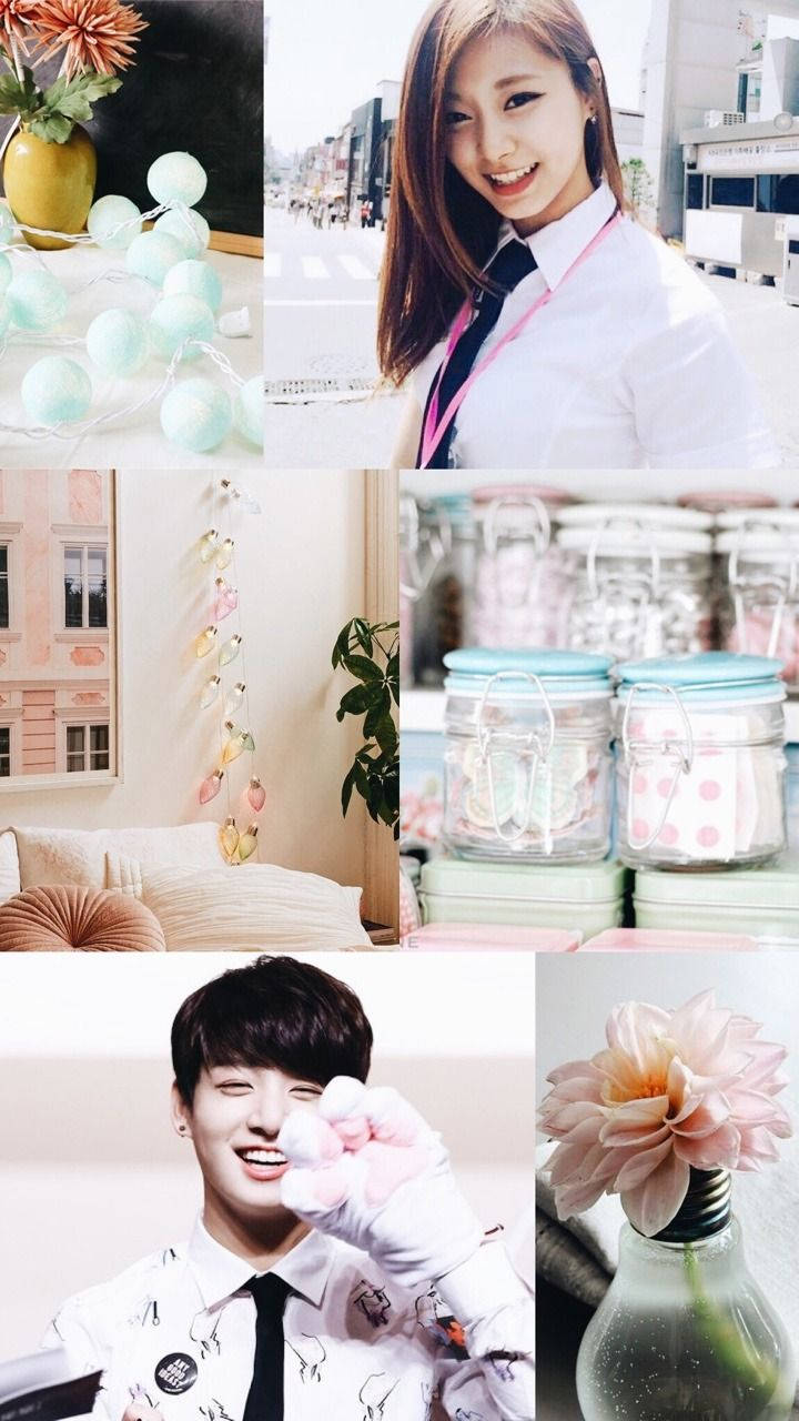 Bts Aesthetic Jungkook With Girl Wallpaper