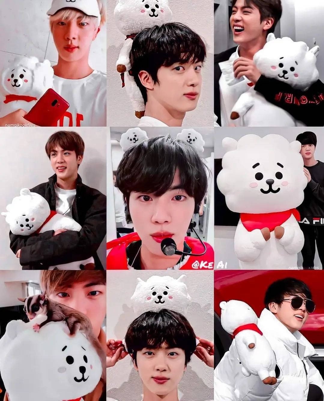 Bts Aesthetic Kim Seokjin With Rj Wallpaper