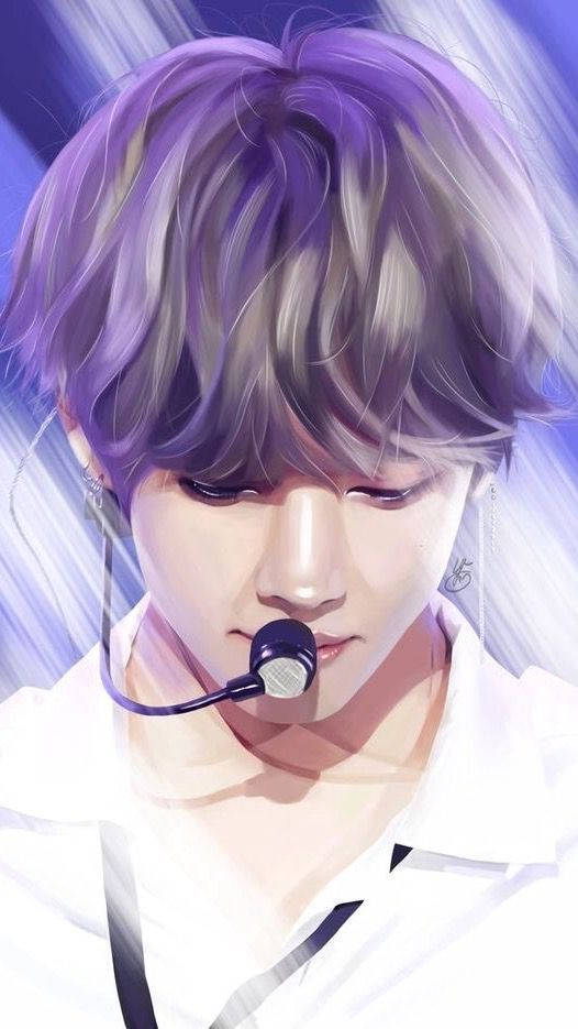 Bts Anime Member V Wallpaper