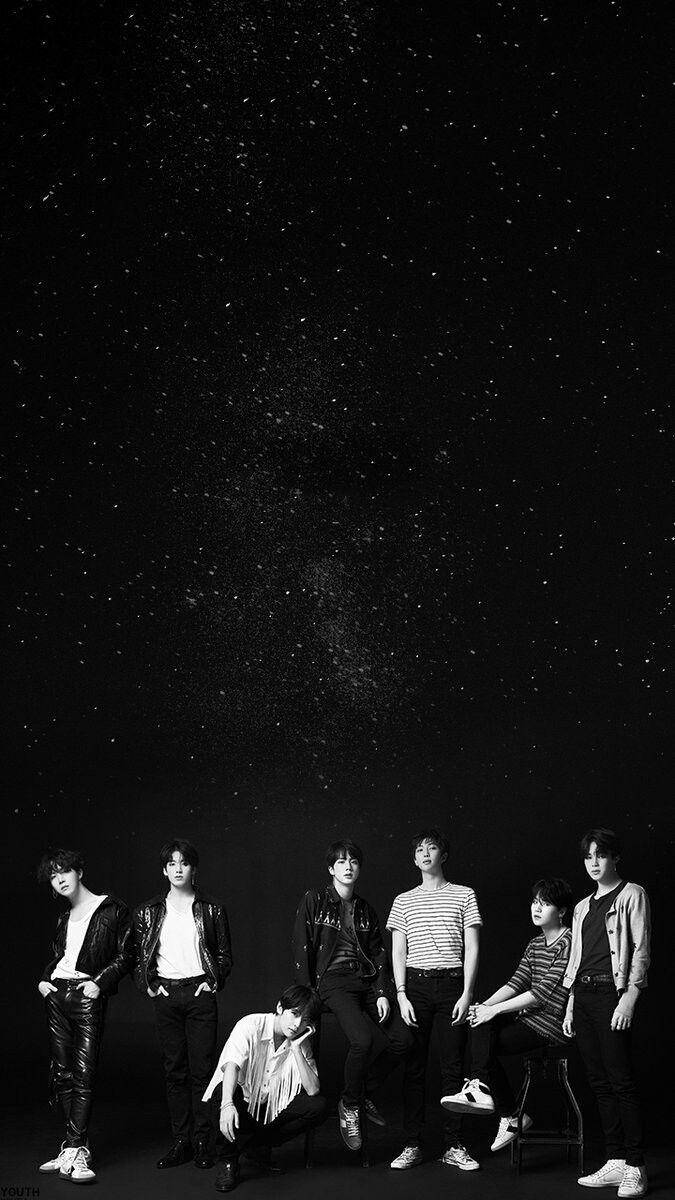 Bts Black Stars Wallpaper