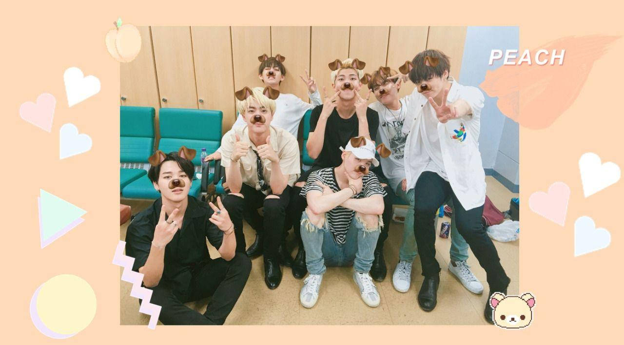 Bts Dog Filter Laptop Wallpaper