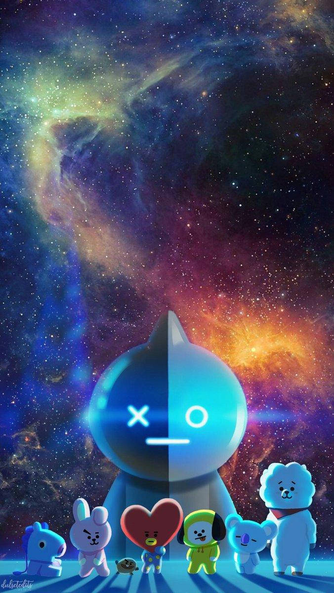 Bts Galaxy Mascot Wallpaper