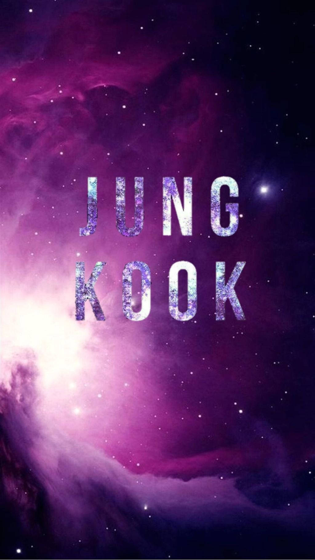 Bts Jungkook Name Purple Aesthetic Wallpaper