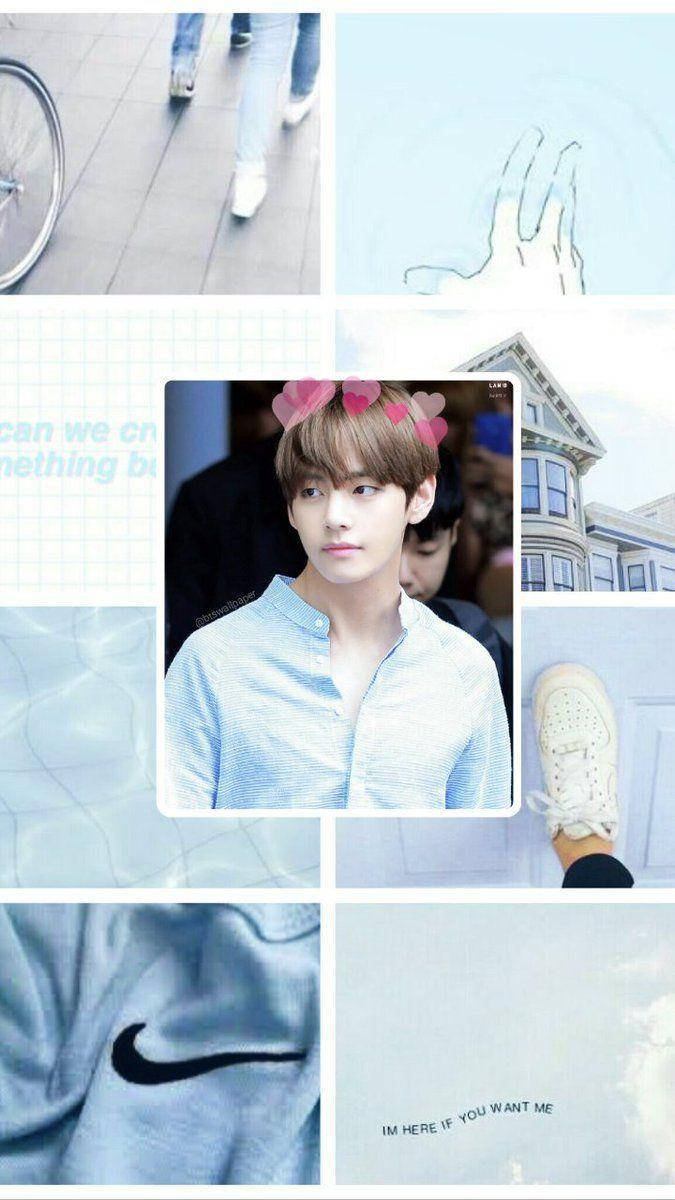 Bts Member V Boy Next Door Aesthetic Wallpaper