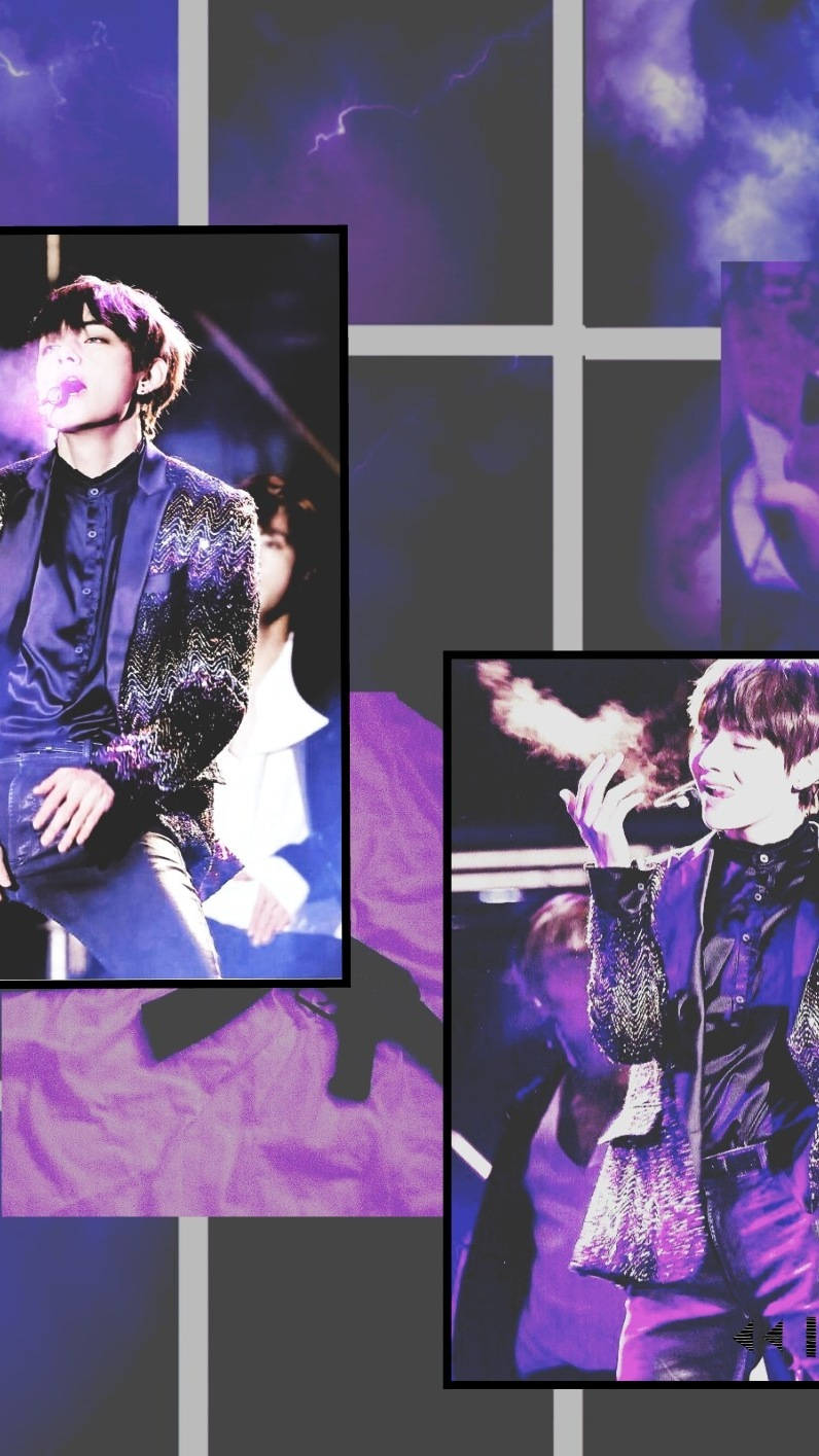 Bts Performer Purple Aesthetic Wallpaper