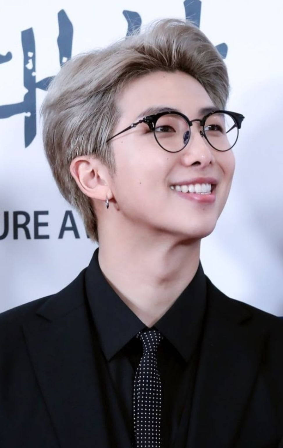 Bts Rm Cute Glasses Wallpaper