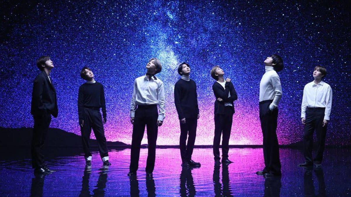 Bts Under The Stars Desktop Wallapaper Wallpaper