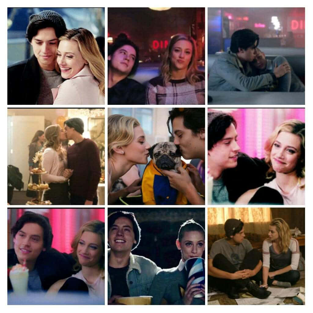 Bughead Moments Collage Wallpaper