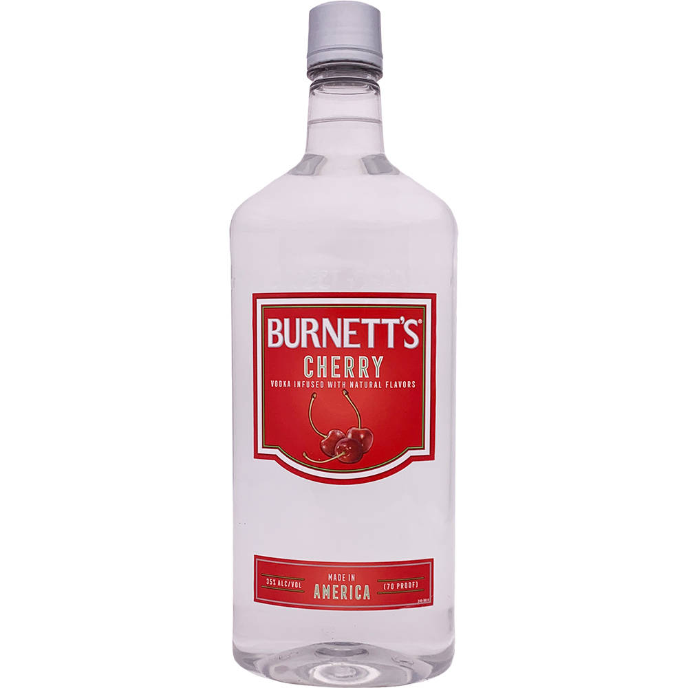 Burnett's Cherry Vodka In Crystal Clear Shot. Wallpaper