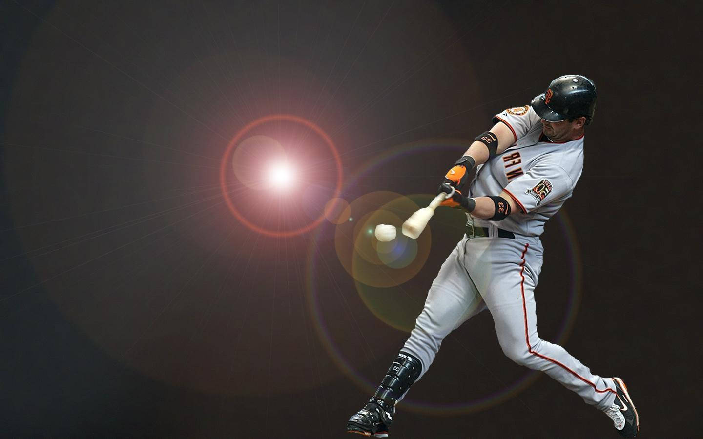 Buster Posey Exhibiting His Prowess On The Field Wallpaper
