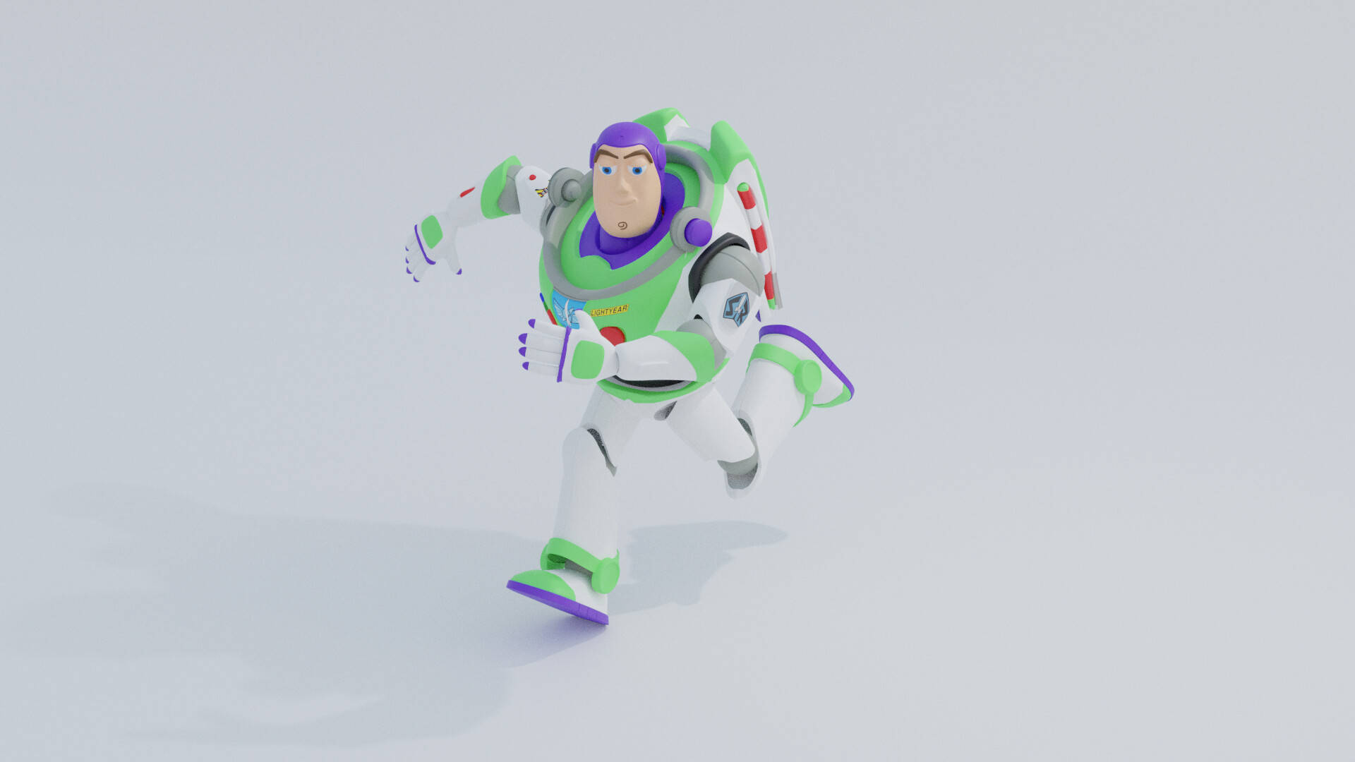 Buzz Lightyear On Empty Space Wallpaper