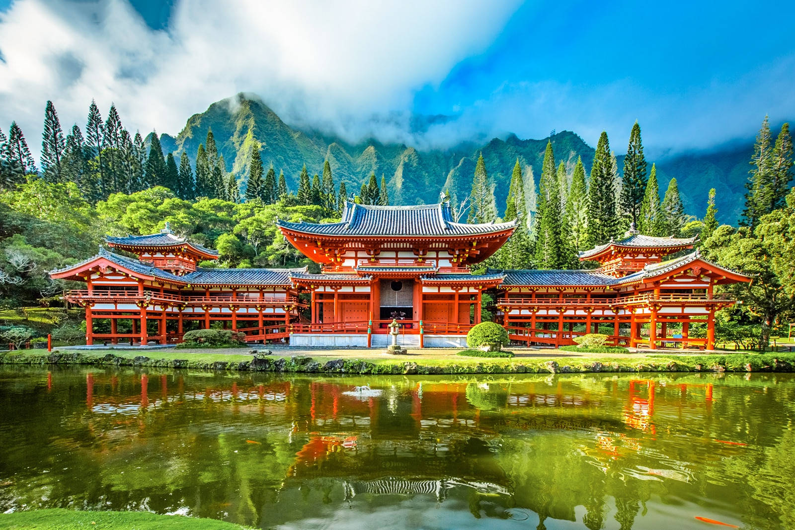 Byodo-in Temple In Oahu Wallpaper