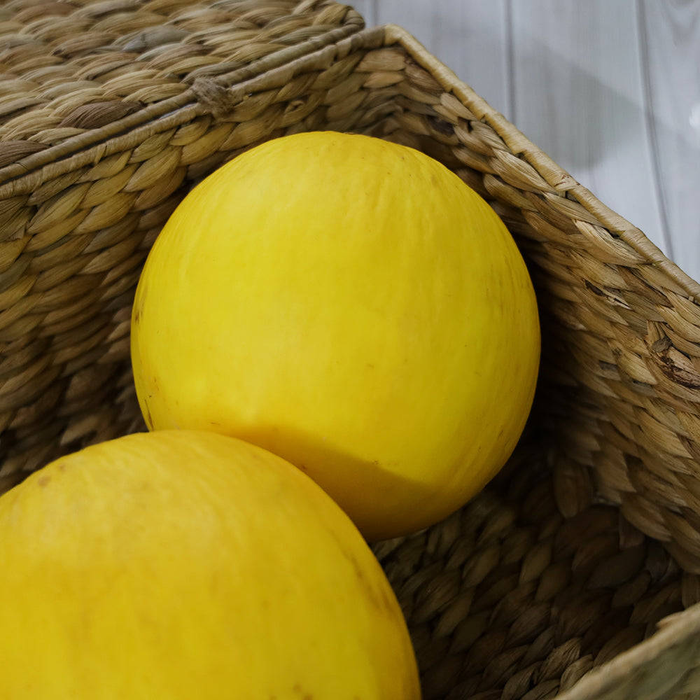 Canary Melon In Square Basket Wallpaper