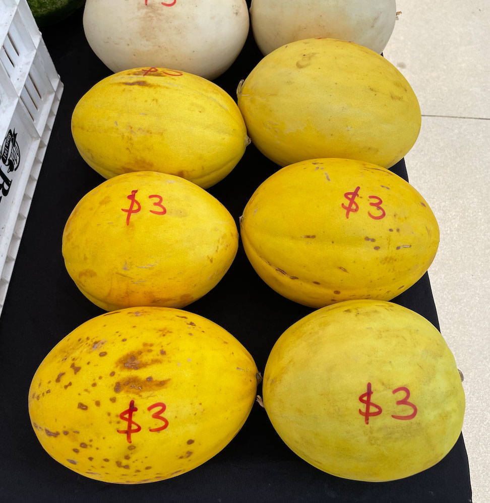 Canary Melon With Price Mark Wallpaper