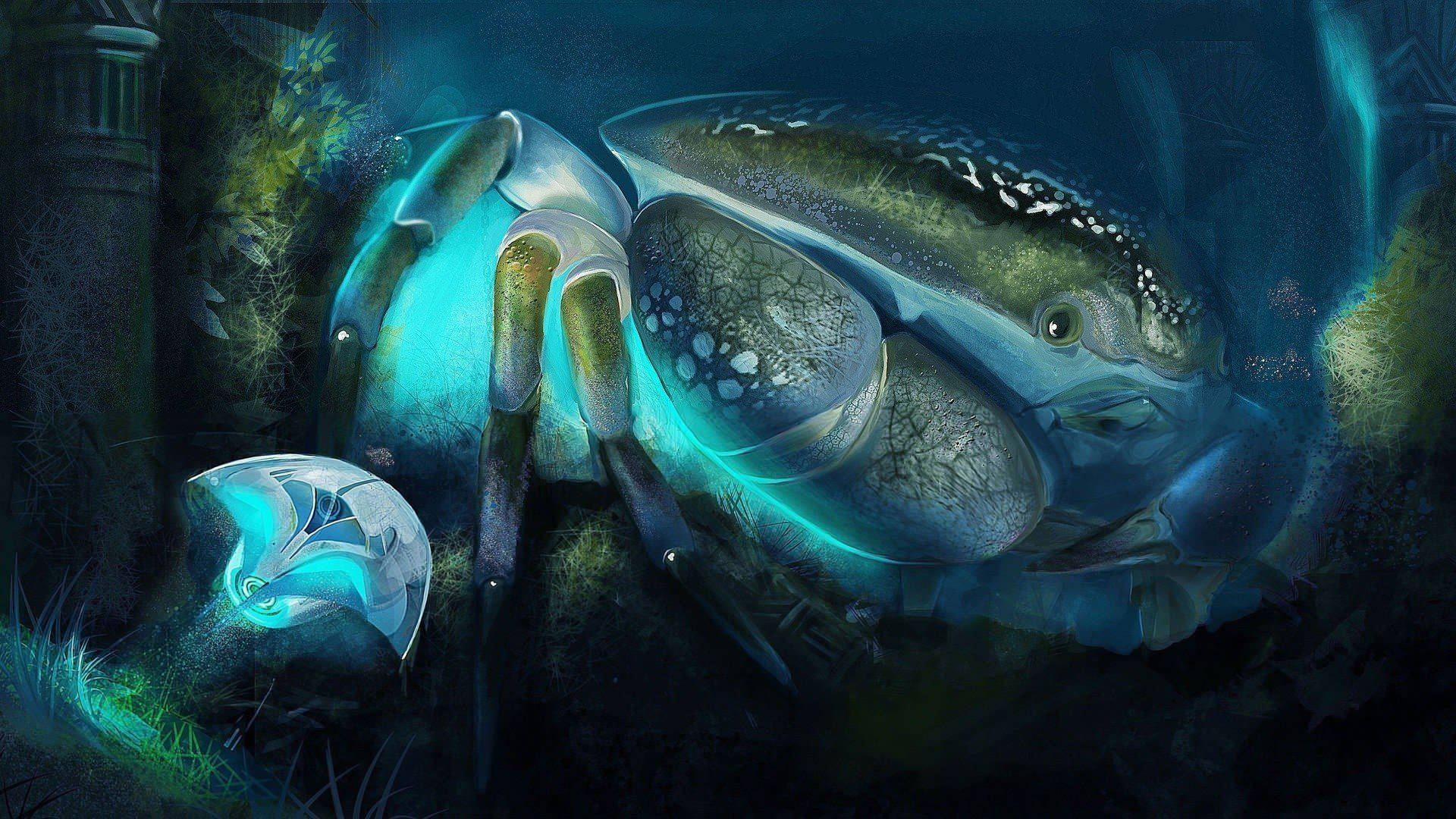 Cancer Crab Symbol Underwater Animation Wallpaper
