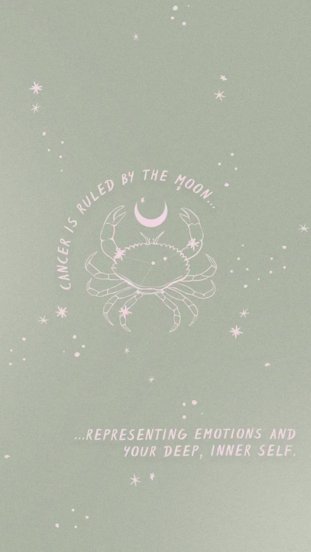 Cancer Star Sign Relatable Quote Wallpaper