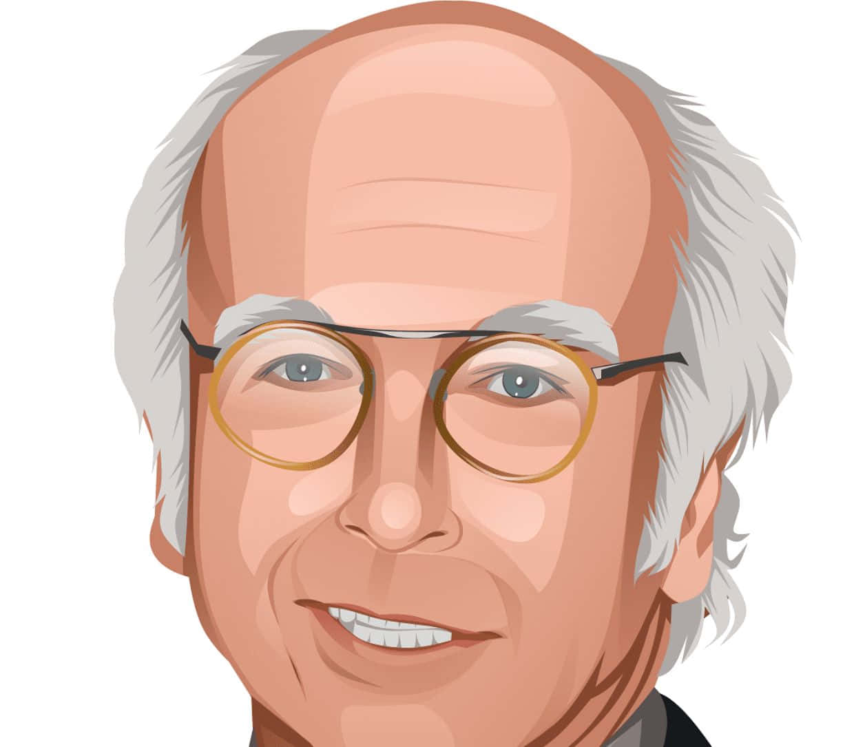 Candid Portrait Of Larry David Wallpaper