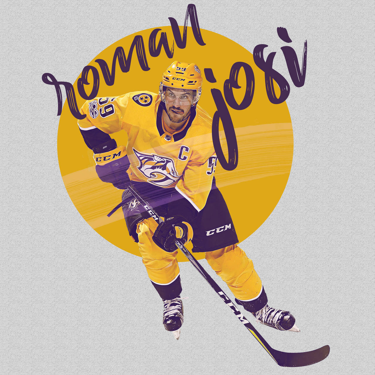 Captain Roman Josi Digital Poster Wallpaper