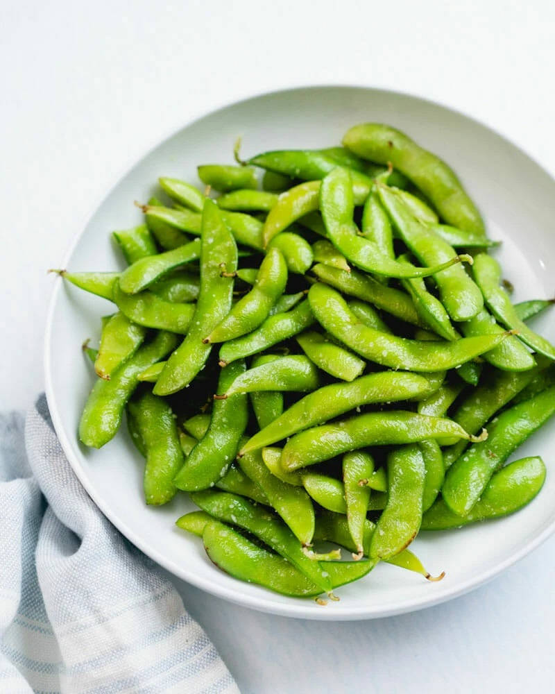 Caption: A Tantalizing Bowl Of Stir-fried Edamame Beans Wallpaper