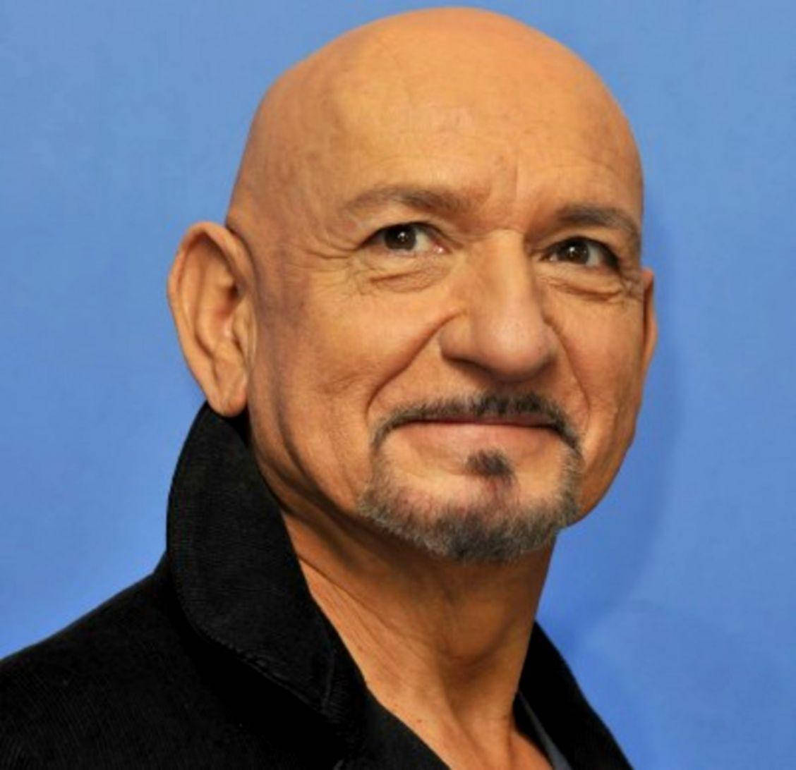 Caption: Ben Kingsley Flashing A Warm Smile In A Portrait Shot Wallpaper