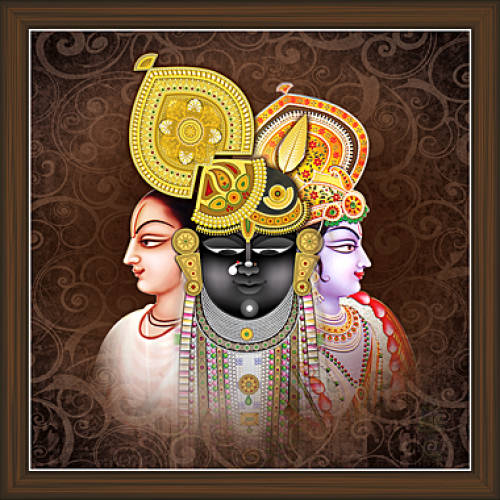 Caption: Divine Representation Of Shrinathji Wallpaper