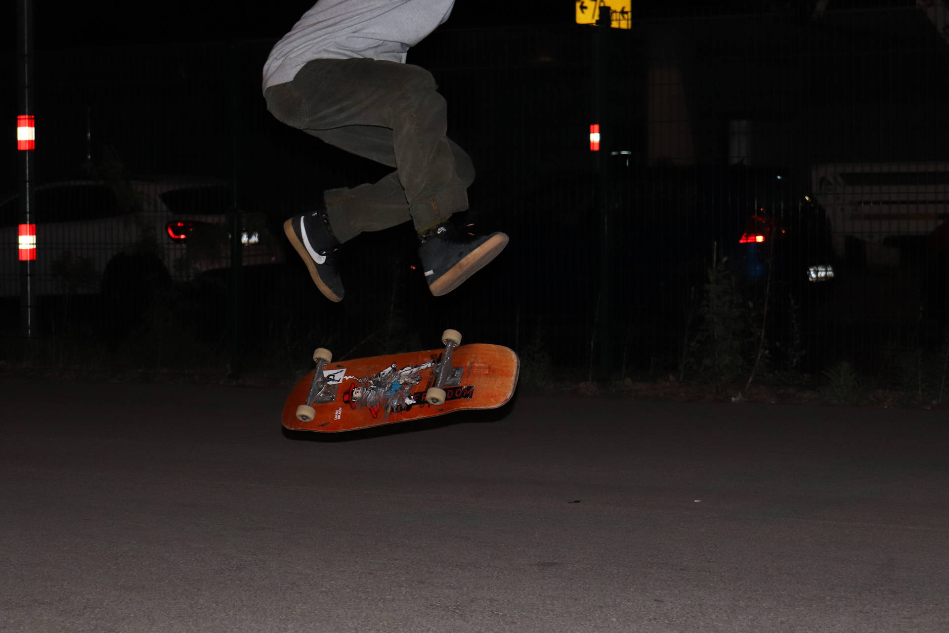 Caption: Dynamic Skateboarding Jump Wallpaper