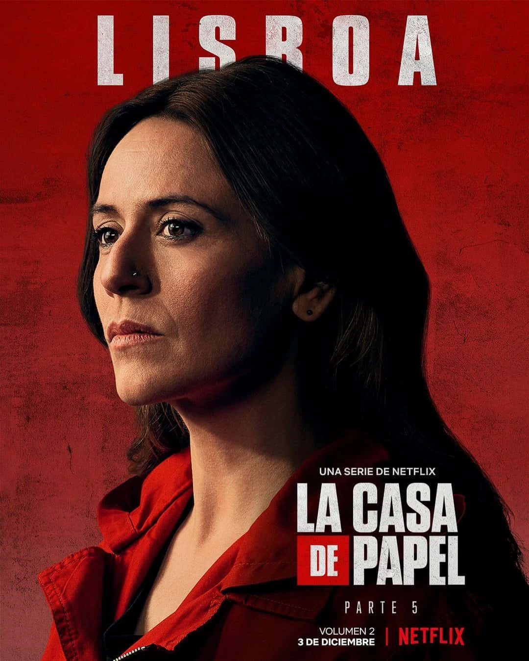 Caption: Embracing Rebellion - Money Heist Lisboa Poster Wallpaper