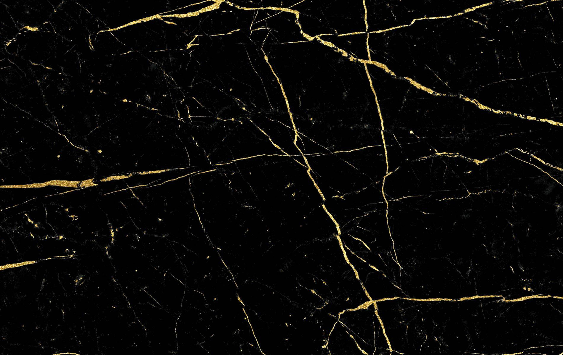 Caption: Exquisite Black Marble Iphone Background With Gold Veins Wallpaper