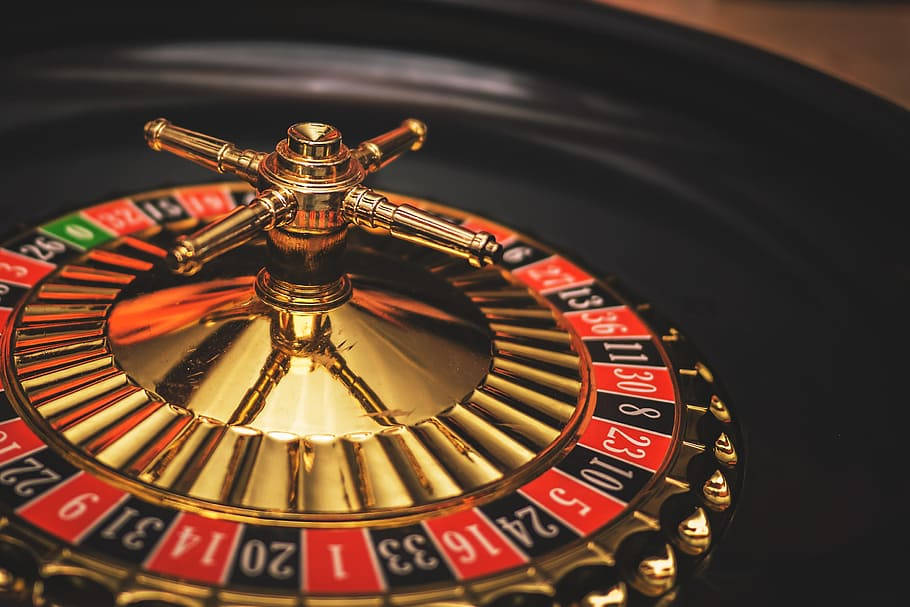 Caption: Exquisite Roulette Wheel In Action Wallpaper