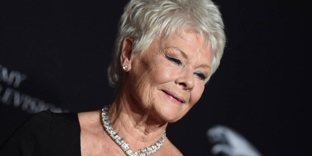 Caption: Judi Dench Elegantly Wearing A Stunning Necklace Wallpaper