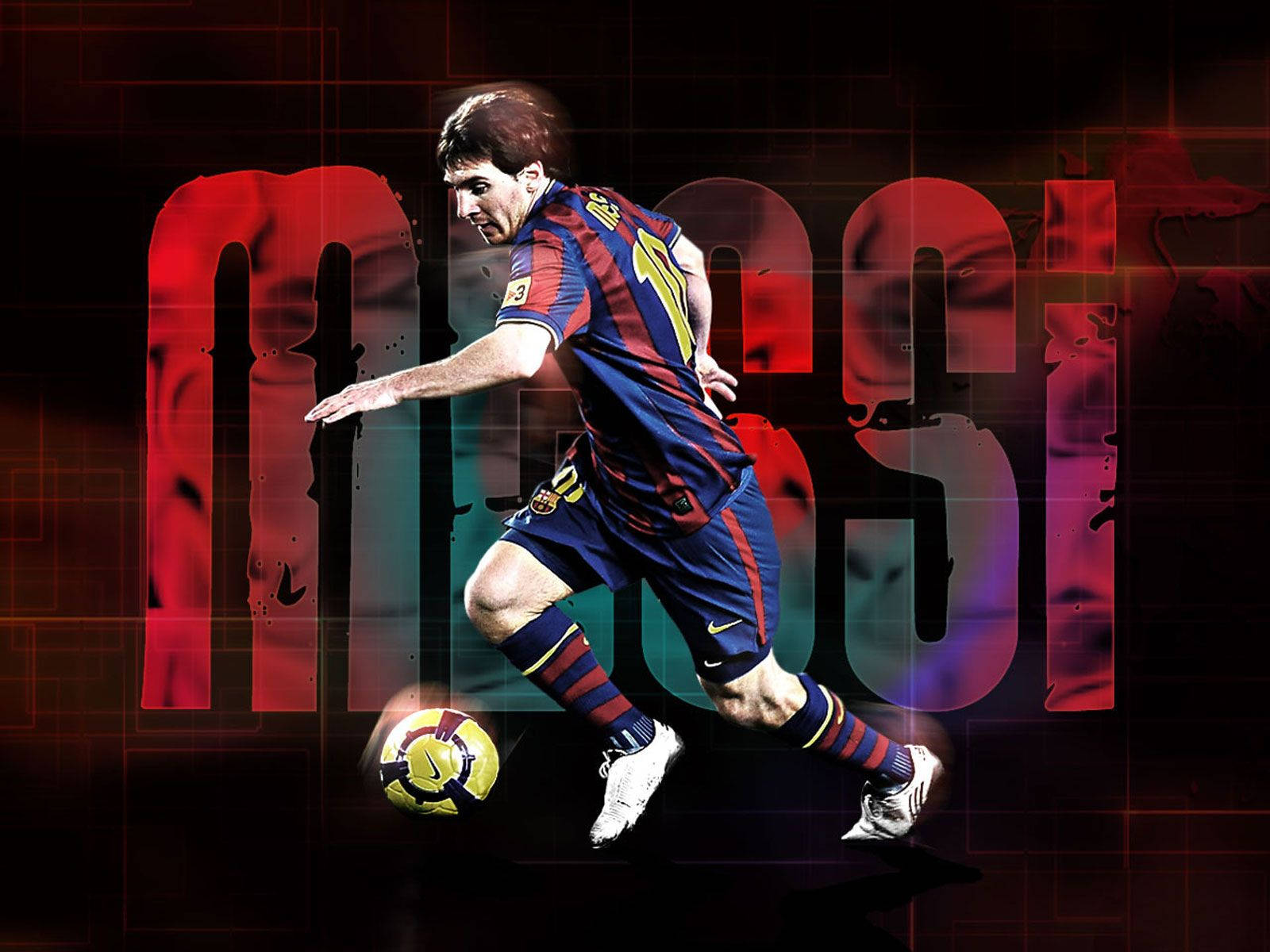 Caption: Messi Triumphantly In Psg Jersey Wallpaper