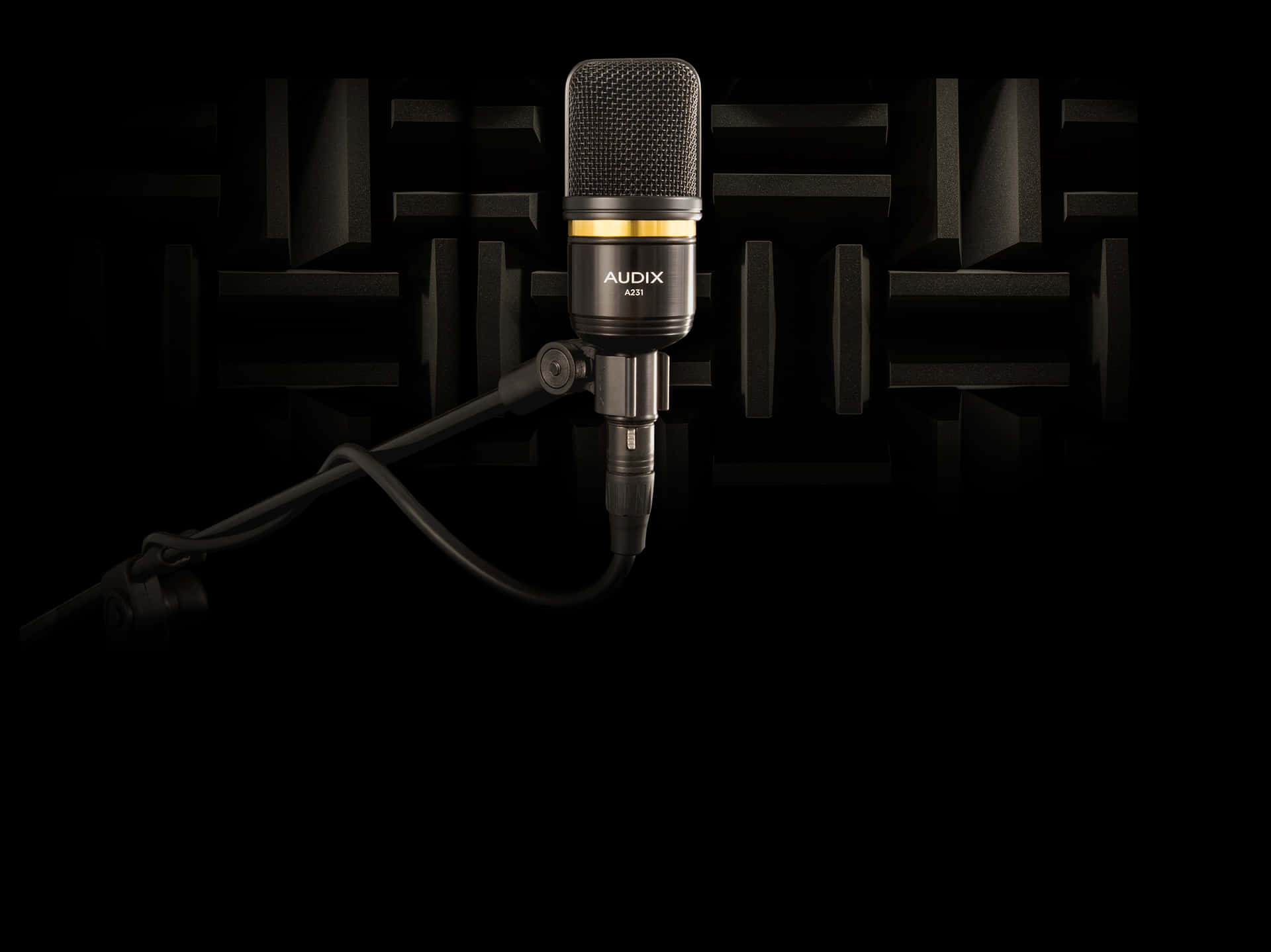 Caption: Premium Audix A231 Condenser Studio Microphone Wallpaper