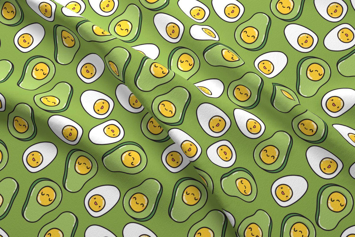 Caption: Vibrant Avocado Fruit Patterns Design Wallpaper