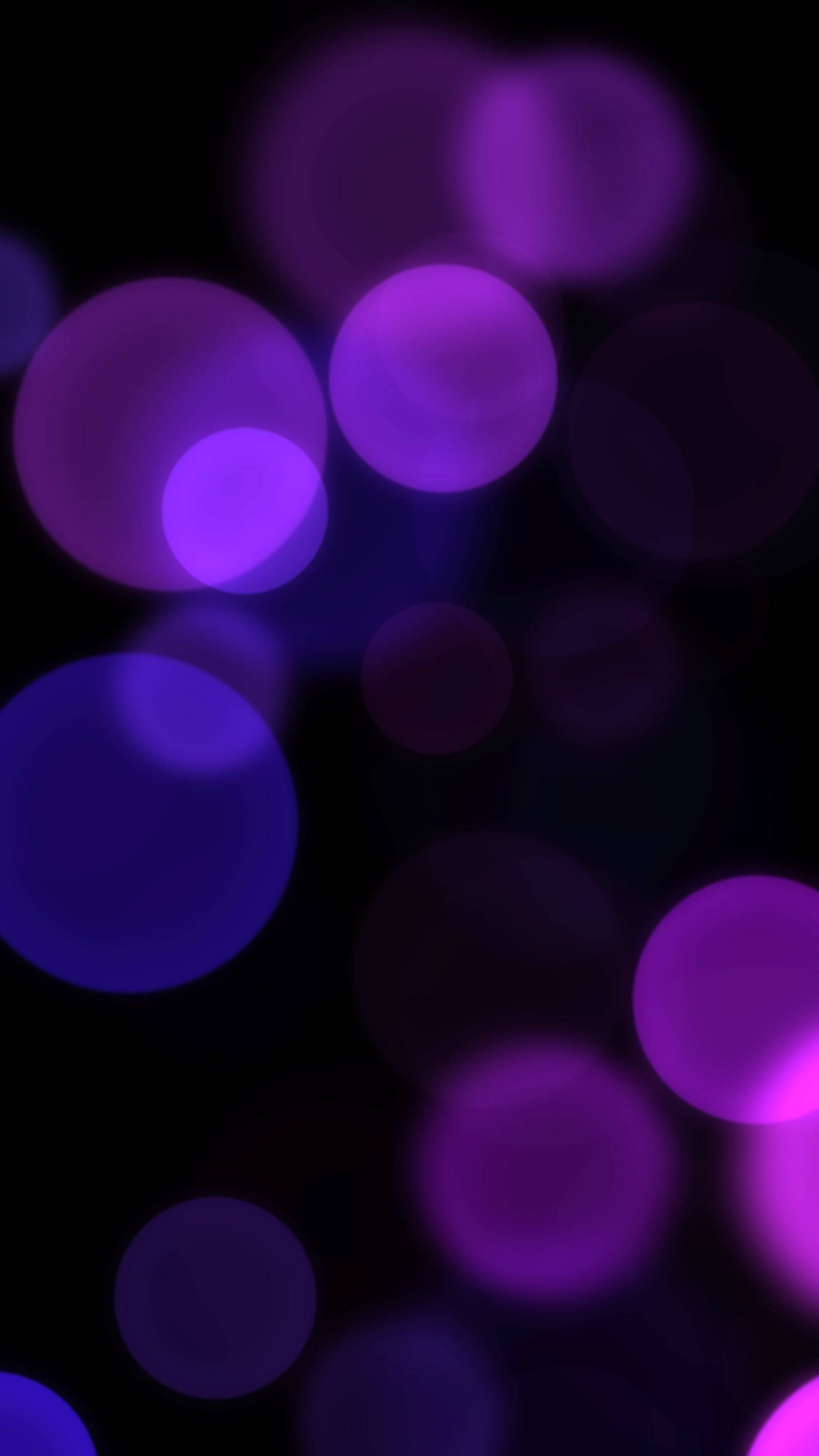 Caption: Vibrant Black And Purple Bokeh Phone Wallpaper Wallpaper