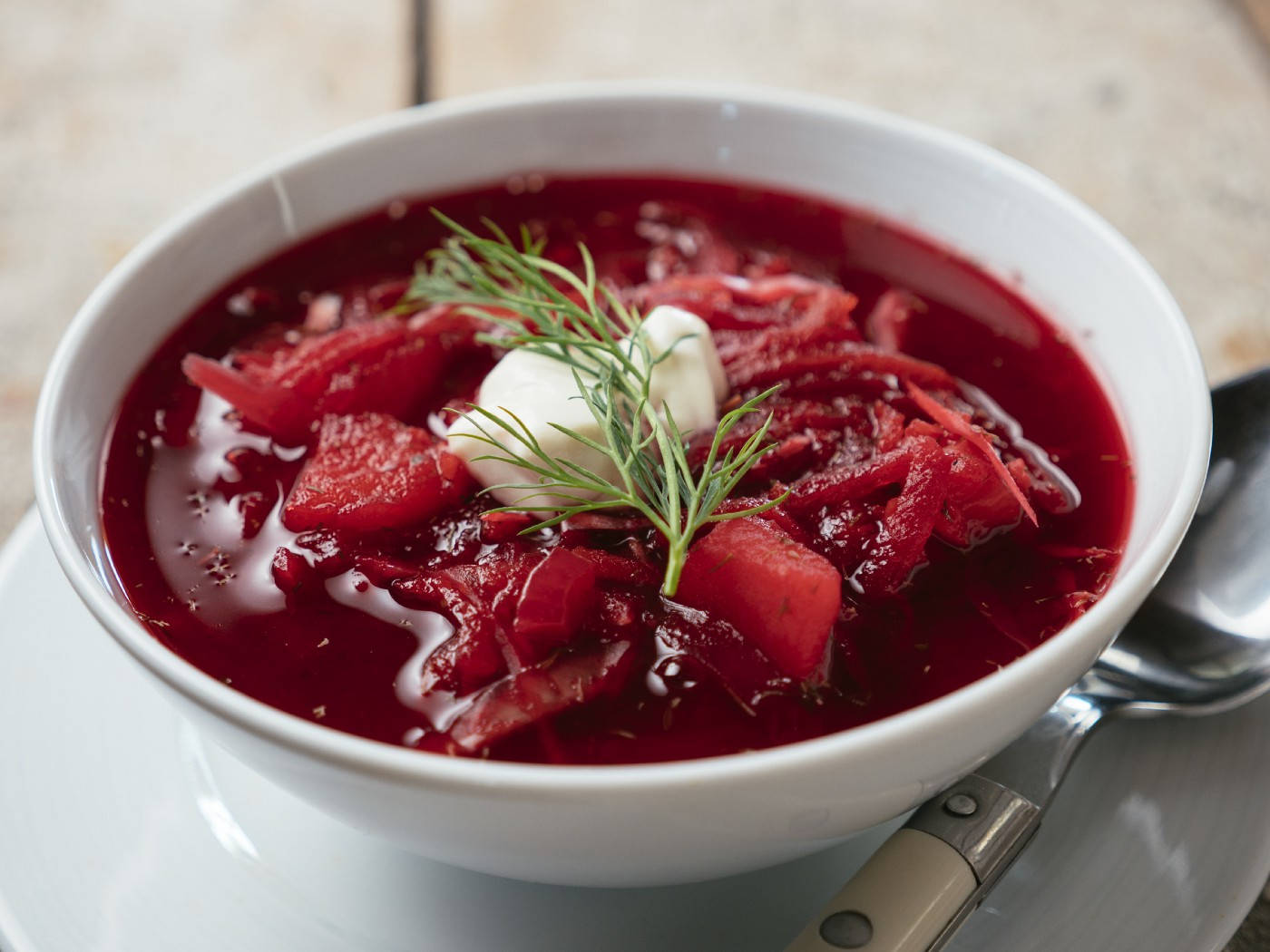 Captivating Homemade Borscht Soup Wallpaper