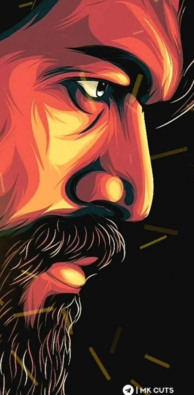 Captivating Side Glance Of Rocking Star Yash Wallpaper