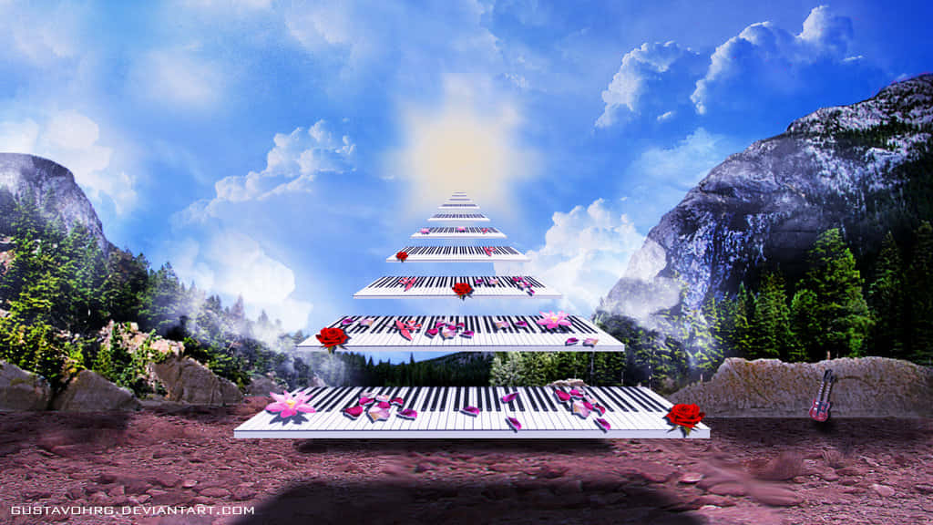 Captivating View Of The Stairway To Heaven Wallpaper